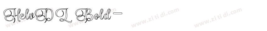 HelvDL Bold字体转换